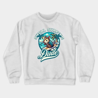 Shell Surfing Dude Armadillo Crewneck Sweatshirt